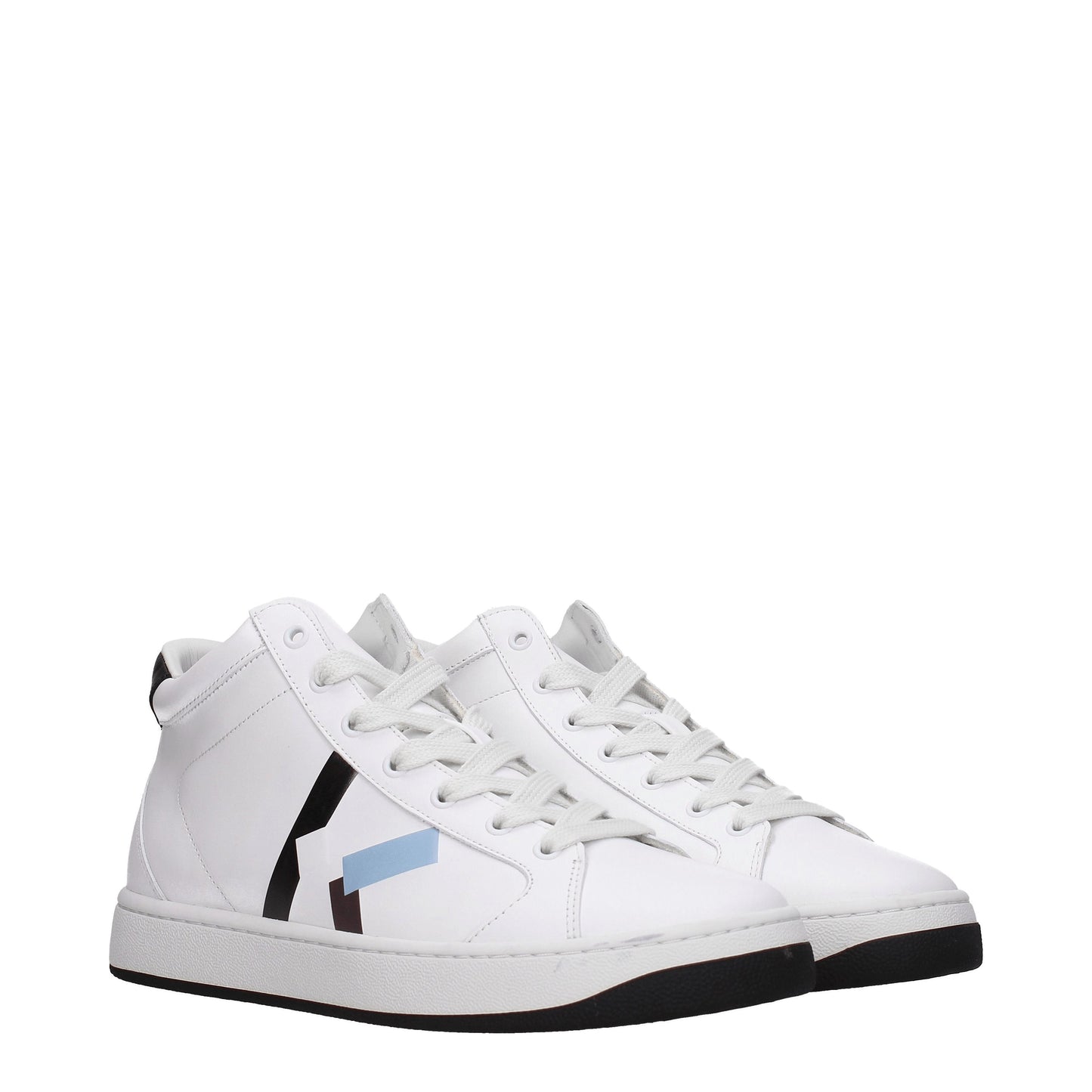 Kenzo Men's Sneakers in Leather White/Black