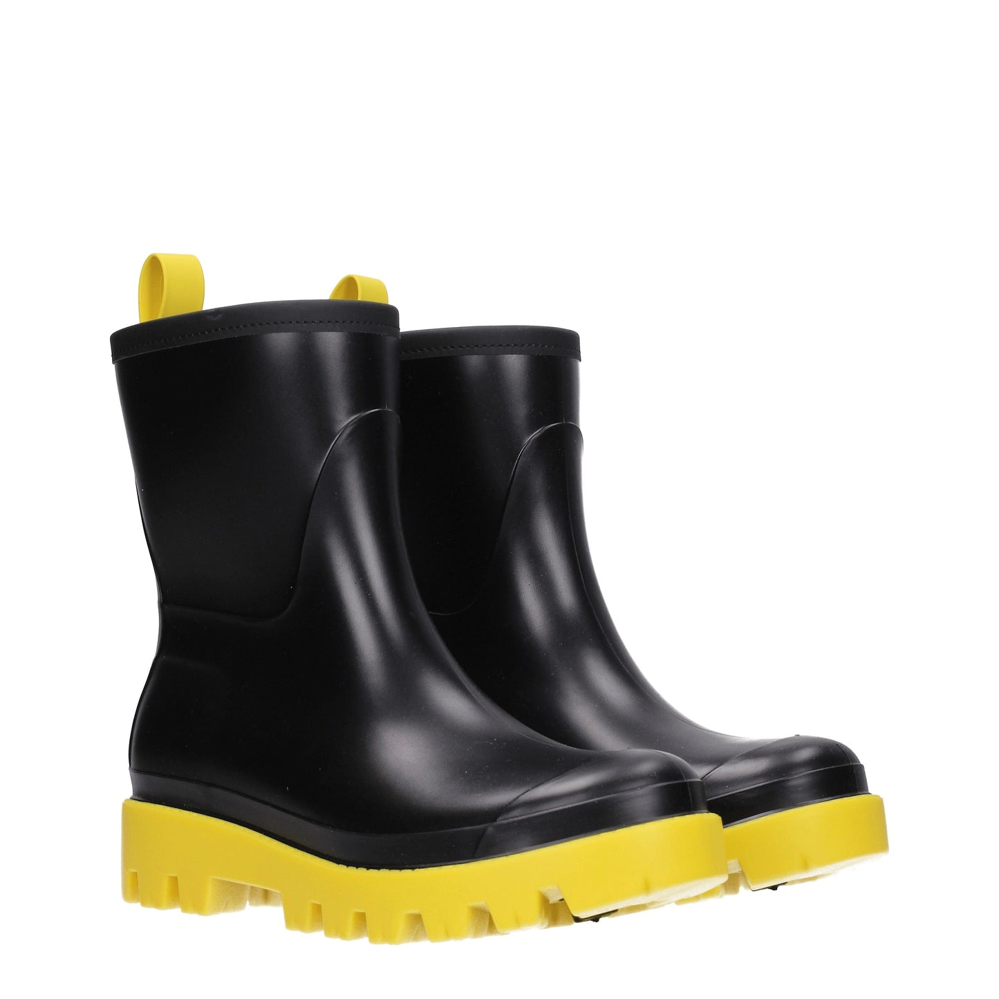 Gia Borghini Women's Boots in Rubber Black/Yellow