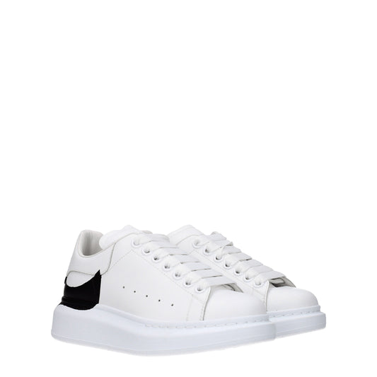 Alexander McQueen Women's Sneakers in Leather White/Black