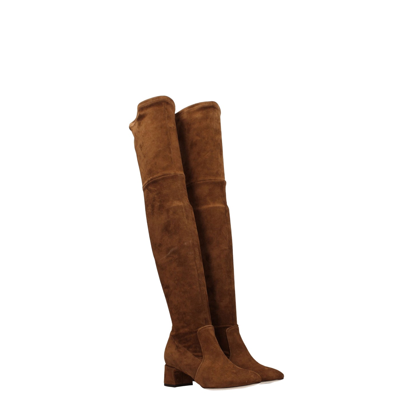 Parallèle Women's Boots in Velvet Brown/Camel