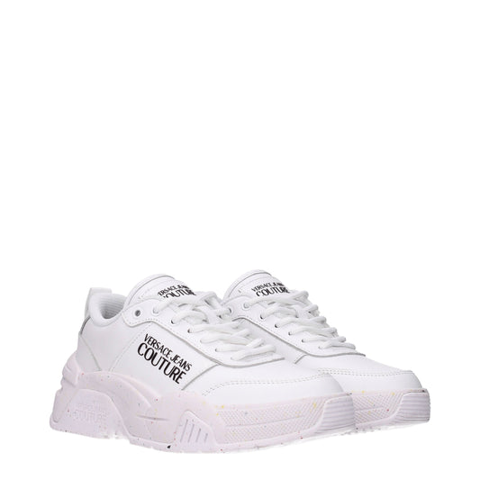 Versace Jeans Women's Sneakers in Eco Leather White/Optic White