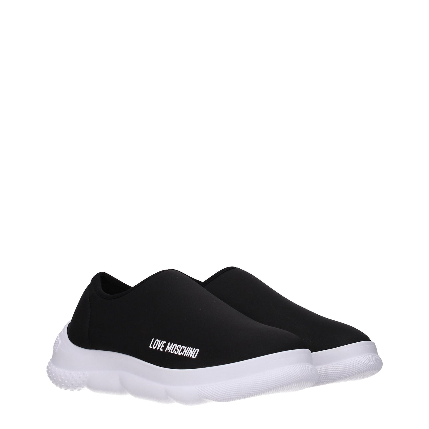 Love Moschino Women's Slip-ons in Fabric  Black/White