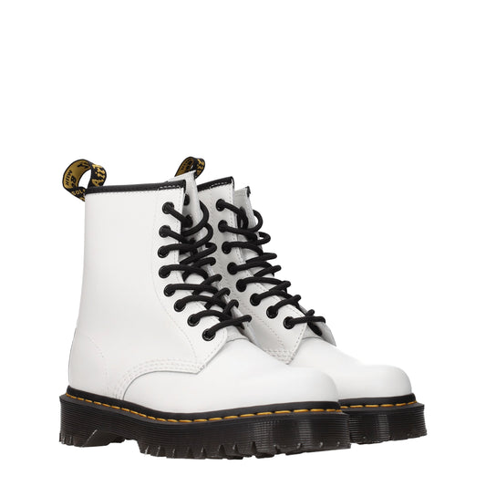 Dr. Martens Women's Boots in Leather White