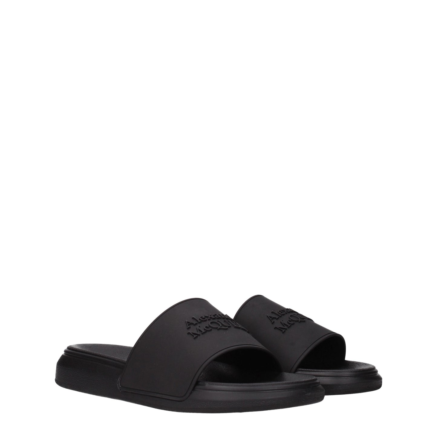 Alexander McQueen Sandals & Slippers Men Rubber Black