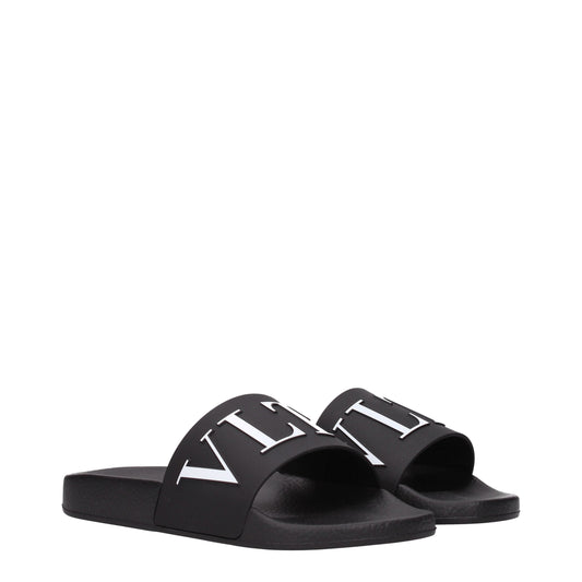 Valentino Garavani Sandals & Slippers Men Rubber Black