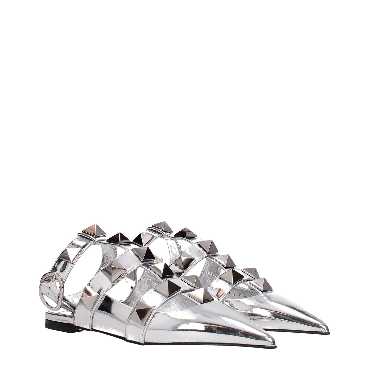 Valentino Garavani Women's Sandals in Patent Leather Silver