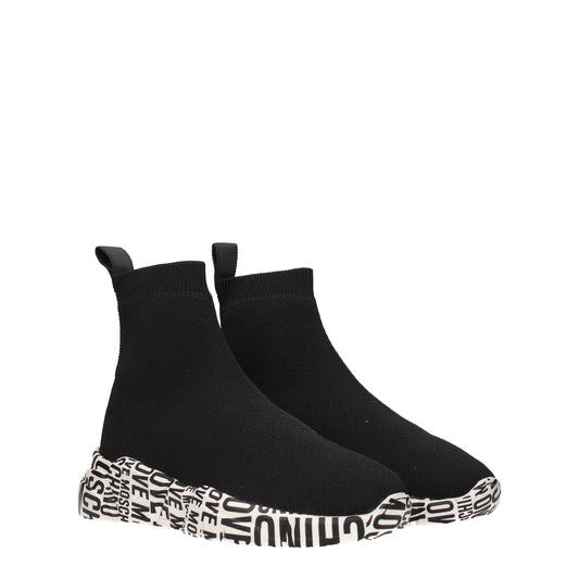 Love Moschino Women's Sneakers in Fabric  Black