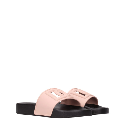 Dolce&Gabbana Women's Sandals & Slippers in Rubber Pink/Nude Pink