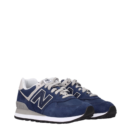 New Balance Women's Sneakers in Suede Blue/Denim