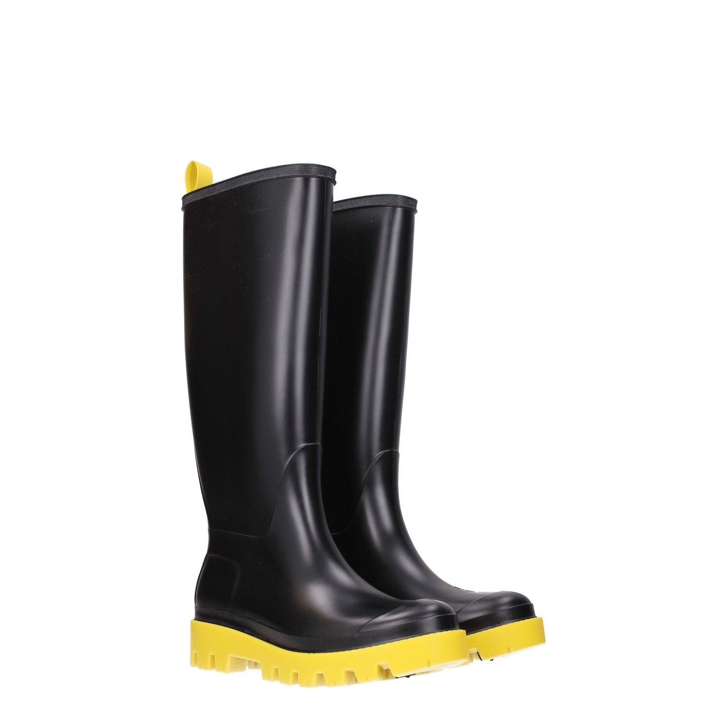 Gia Borghini Women's Boots in Rubber Black/Yellow