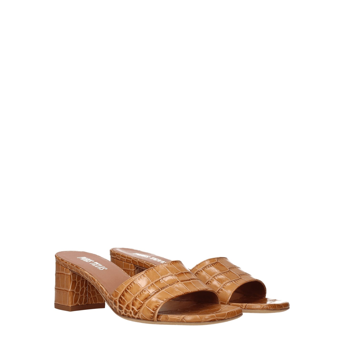 Paris Texas Women's Sandals in Leather Brown/Hickory