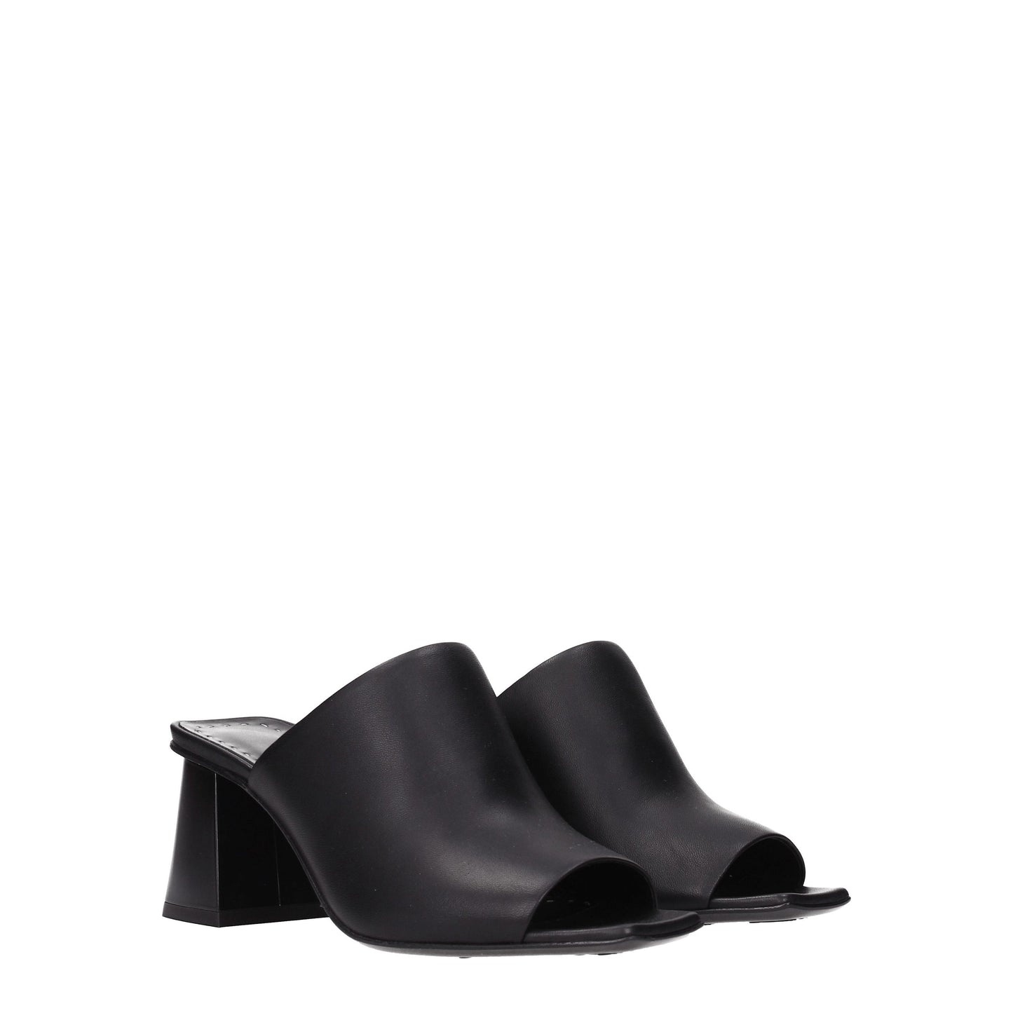 Max Mara Women's Sandals in Leather Black