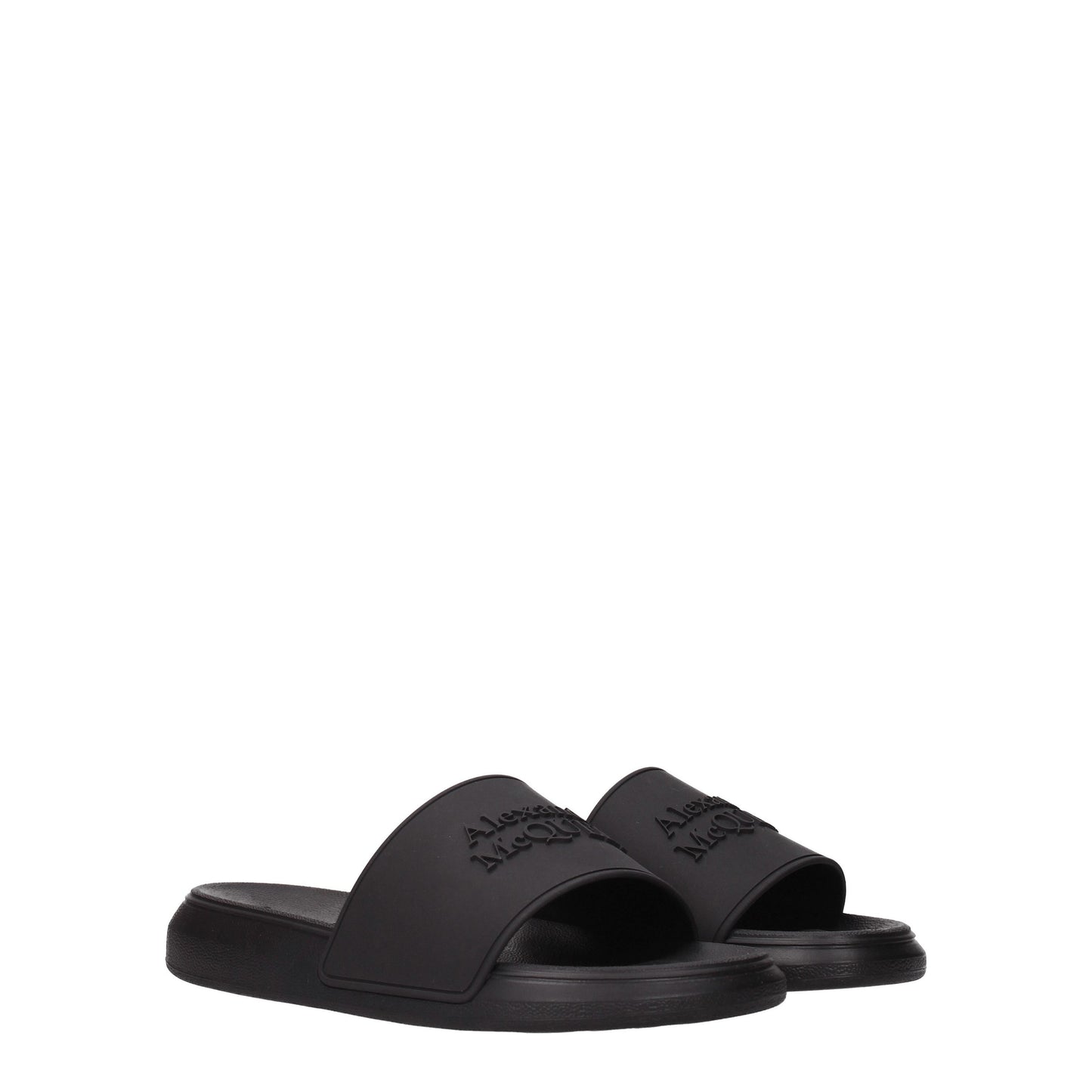 Alexander McQueen Women's Sandals & Slippers in Rubber Black