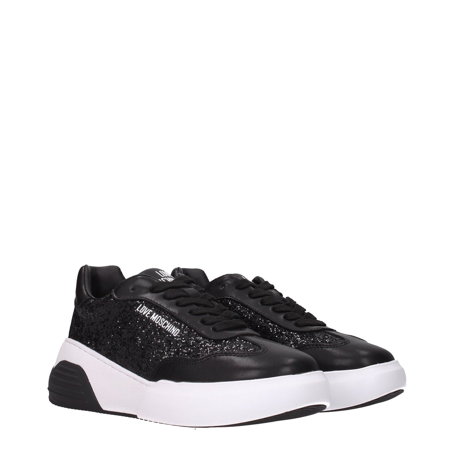 Love Moschino Women's Sneakers in Glitter Black