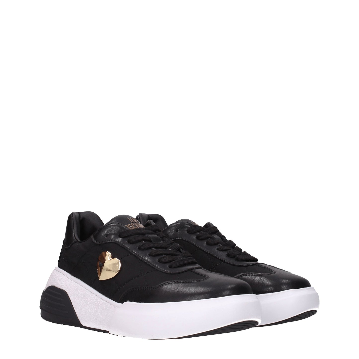 Love Moschino Women's Sneakers in Fabric  Black