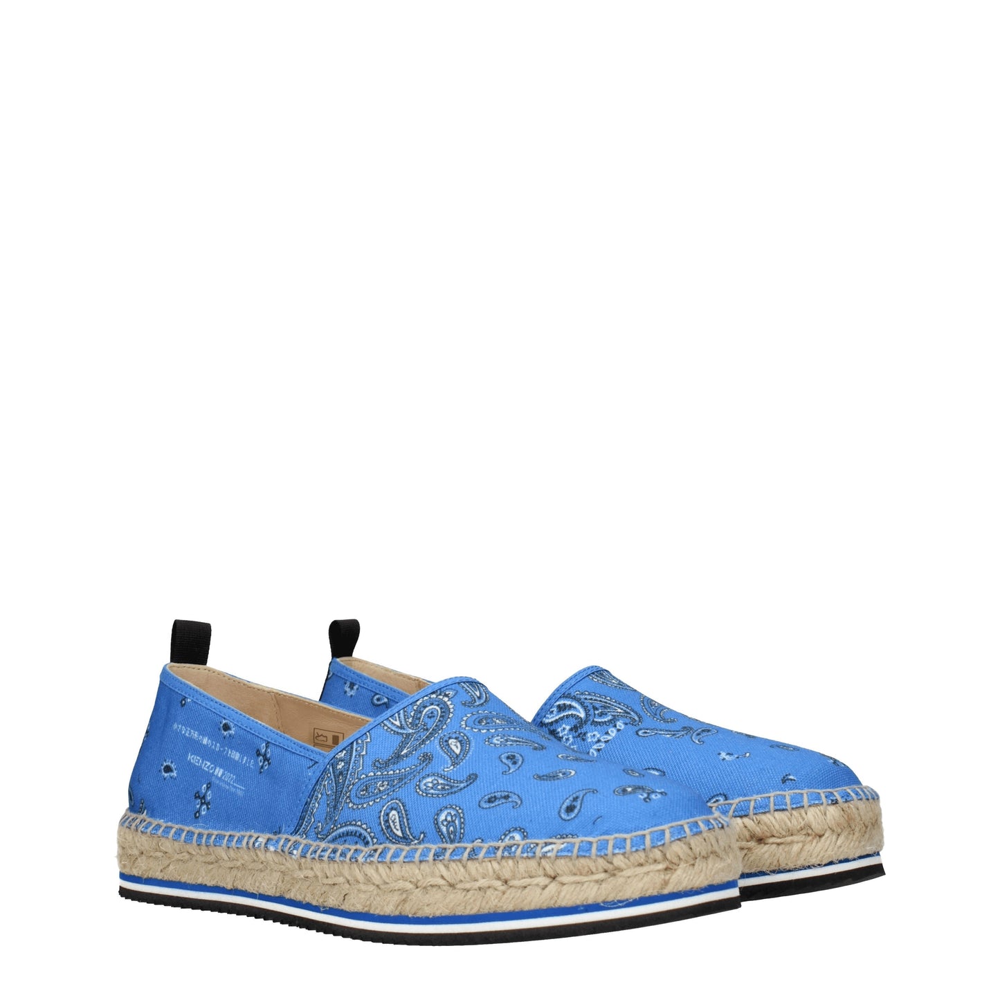 Kenzo Men's Espadrilles in Fabric  Blue/Royal Blue