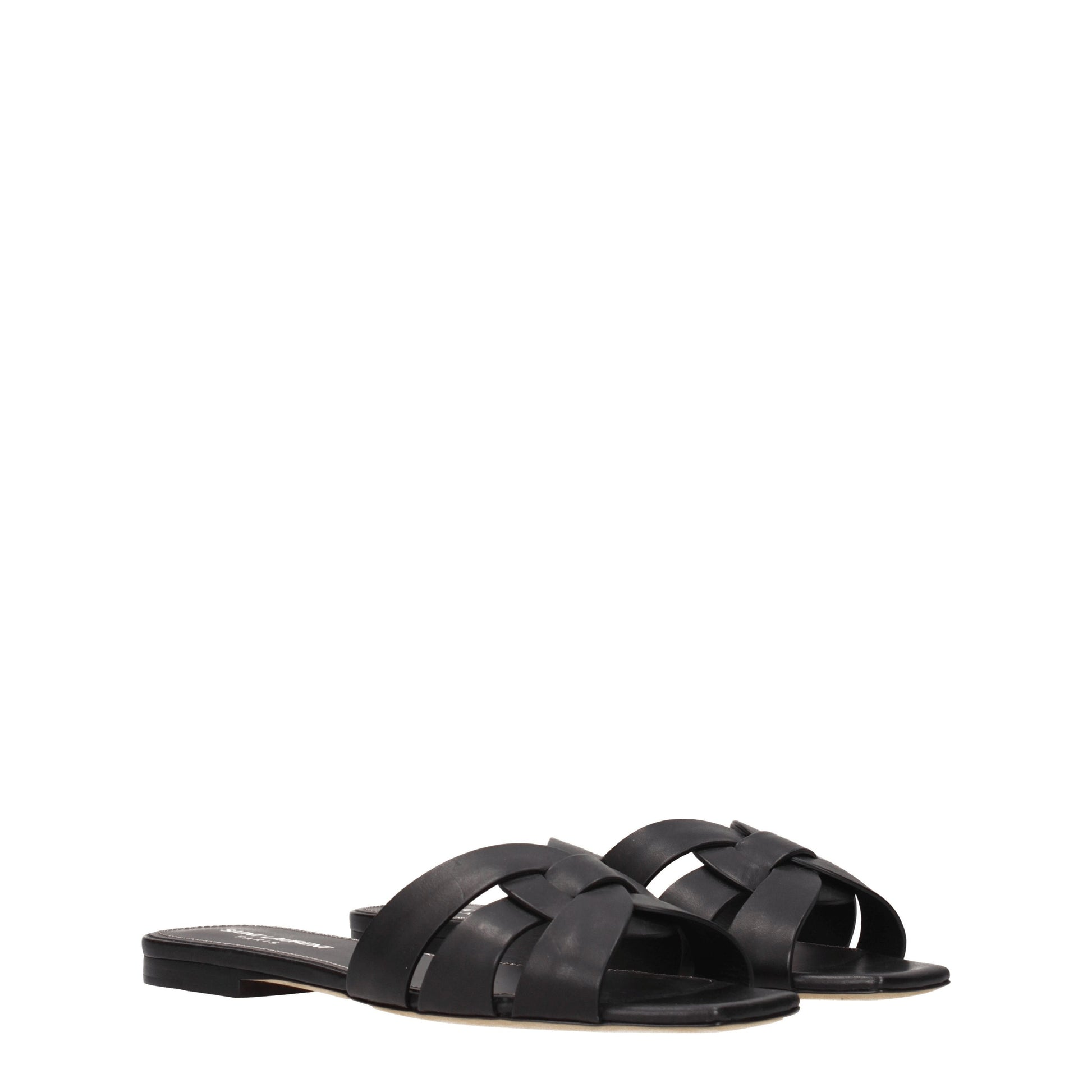 Saint Laurent Women's Slippers and Clogs Leather
