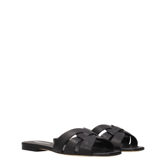 Saint Laurent Women's Slippers and Clogs Leather