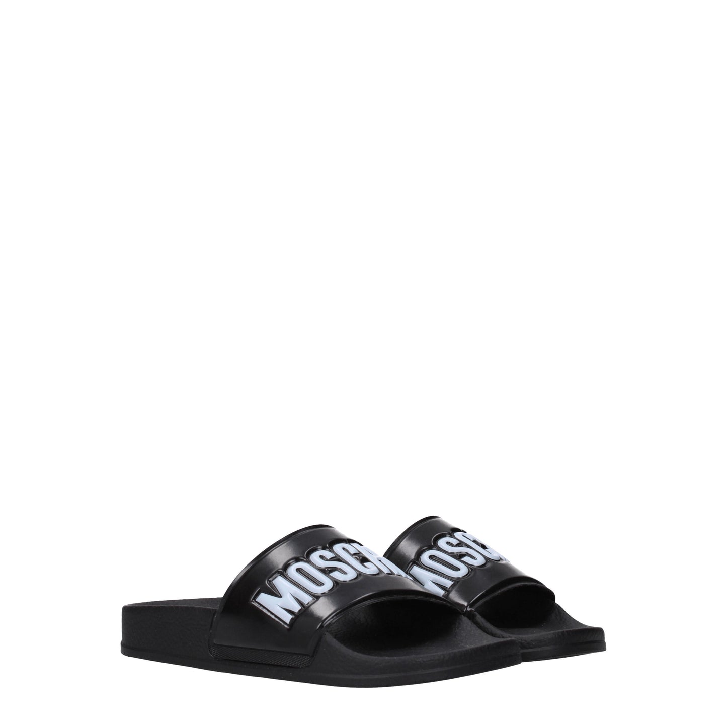 Moschino Women's Sandals & Slippers in PVC Black