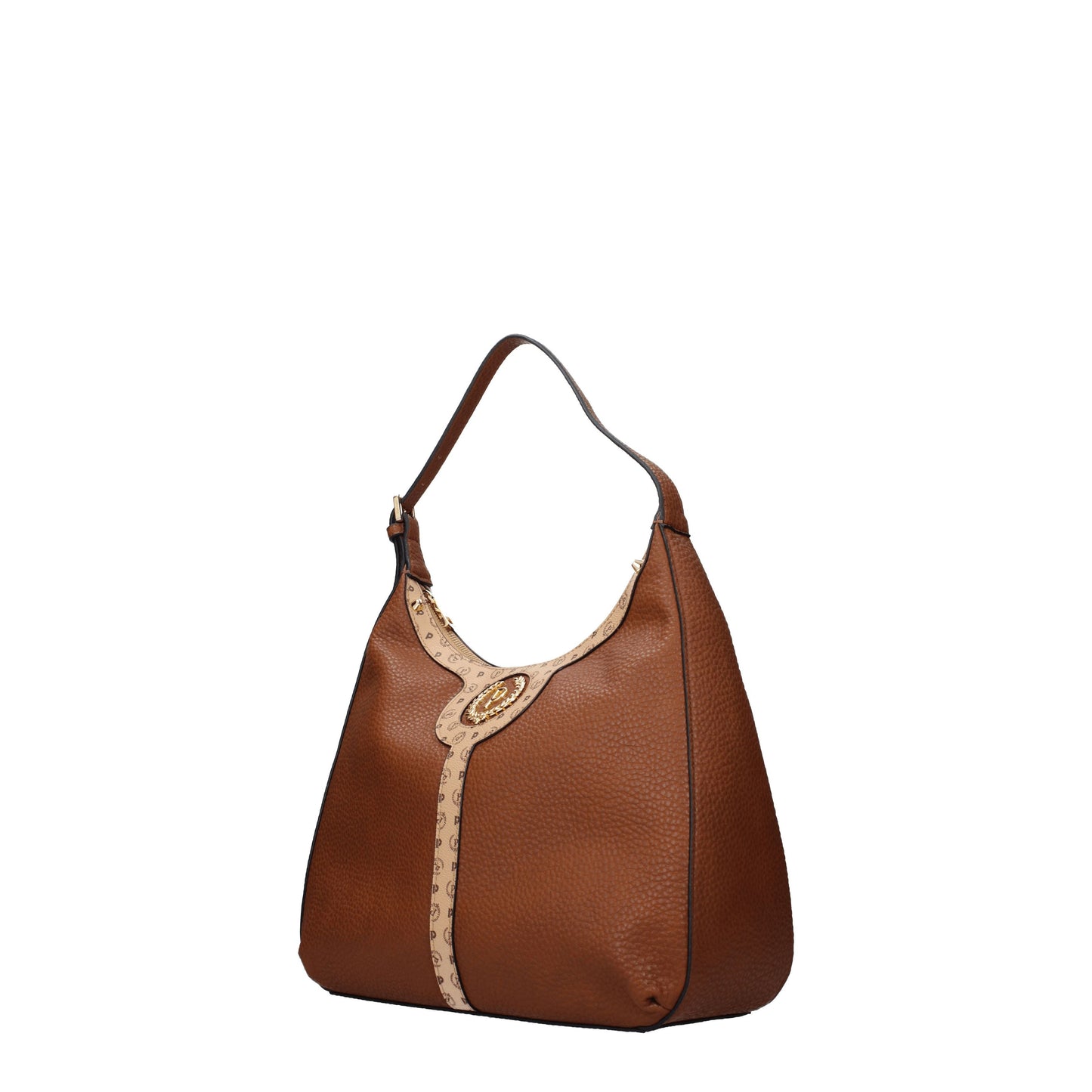 Pollini Shoulder Bags Women Polyurethane Brown/Cream