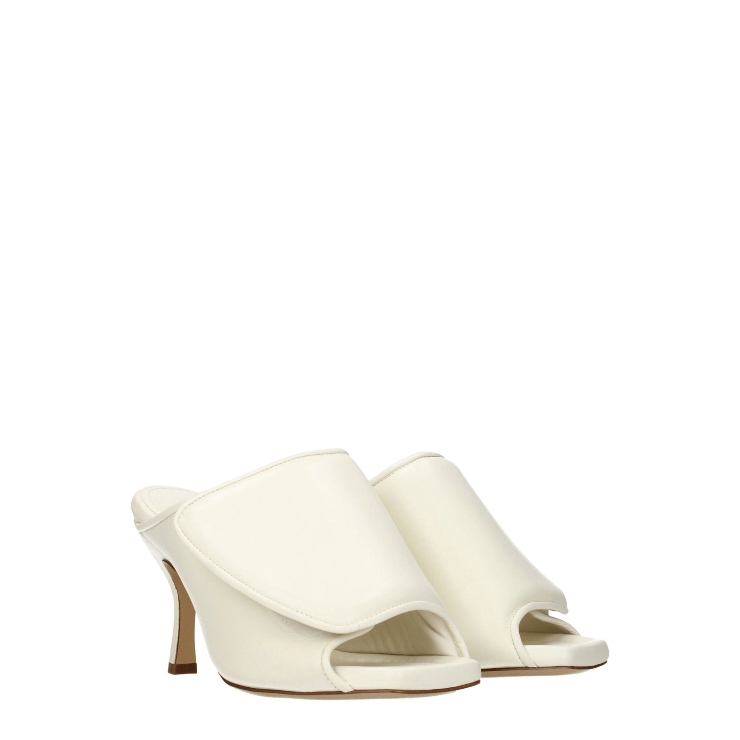 Gia Borghini Women's Sandals in Leather Beige/Ivory