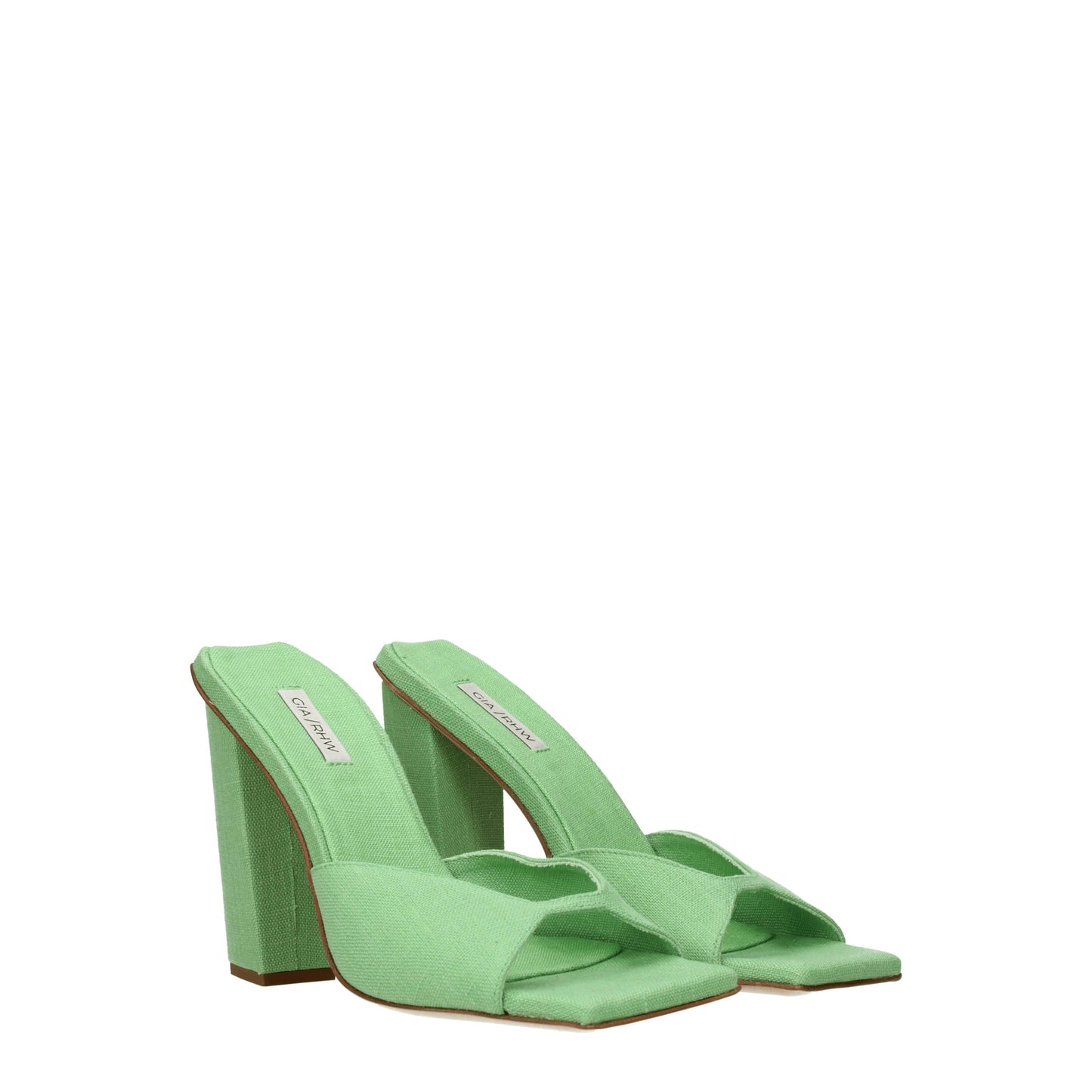 Gia Borghini Women's Sandals in Fabric  Green/Jade