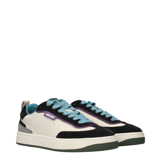 Kenzo Men's Sneakers in Leather Multicolor