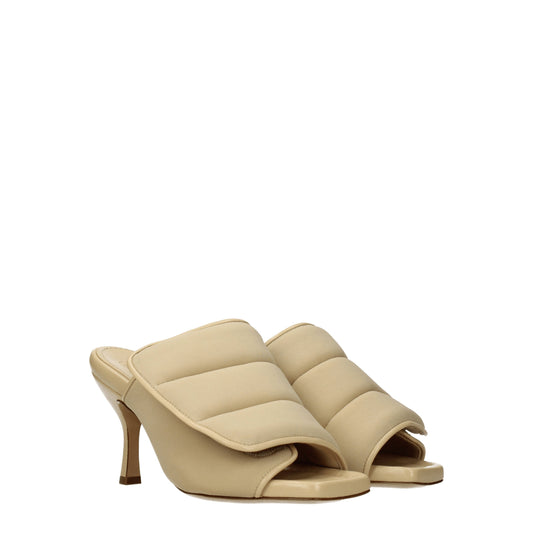 Gia Borghini Women's Sandals in Fabric  Beige/Butter