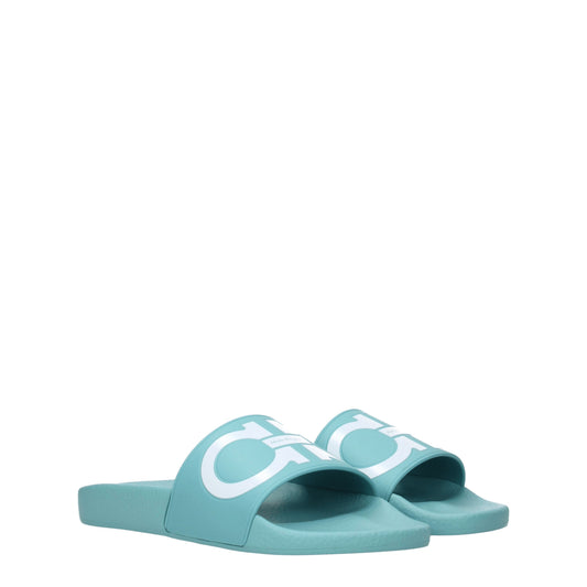 Salvatore Ferragamo Women's Sandals & Slippers in Rubber Heavenly/Turquoise