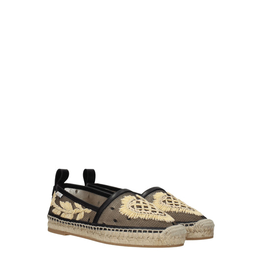 Red Valentino Women's Espadrilles in Net Black