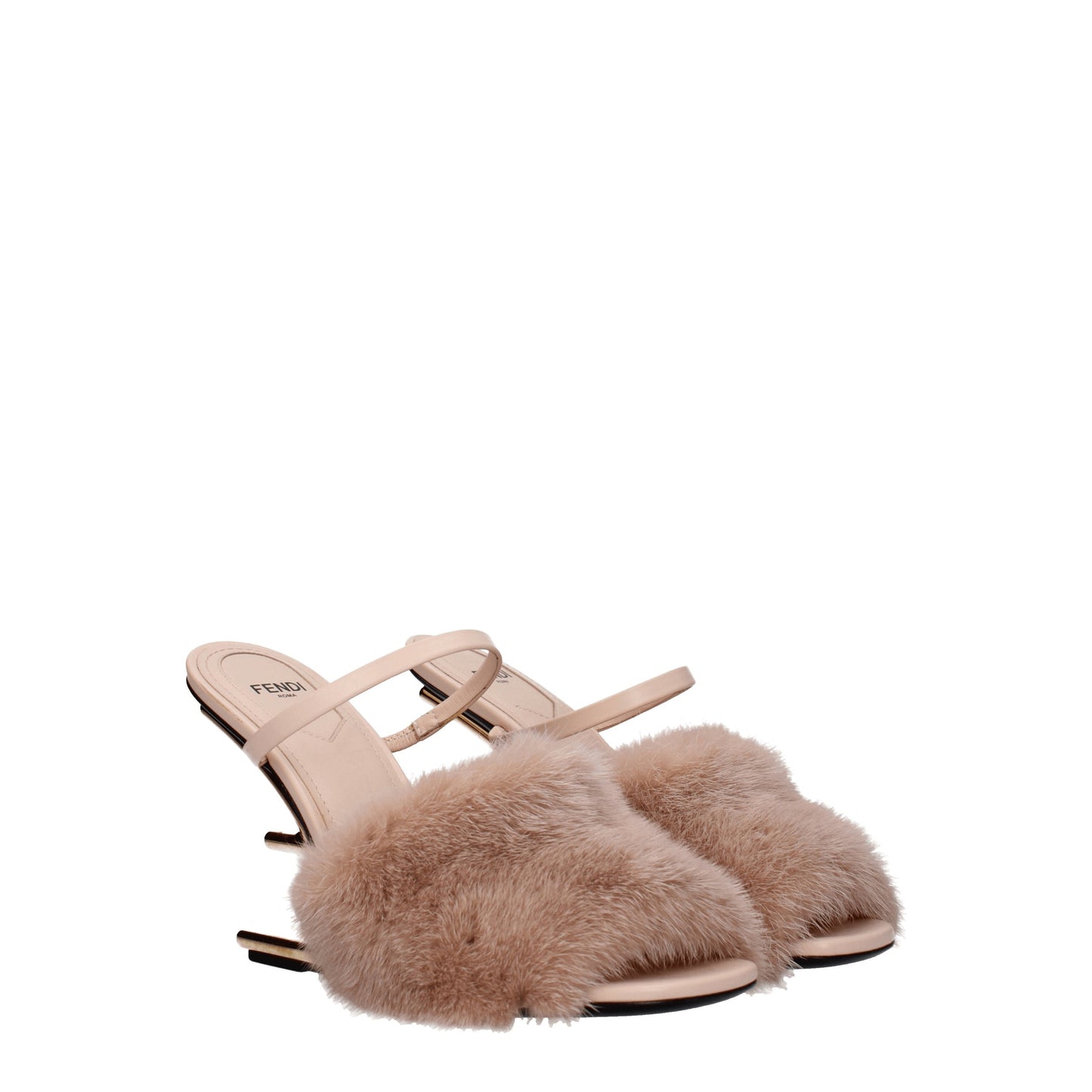 Fendi Women's Sandals in Mink Pink