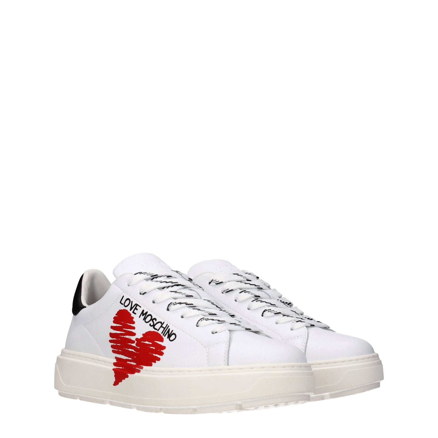 Love Moschino Women's Sneakers in Leather White