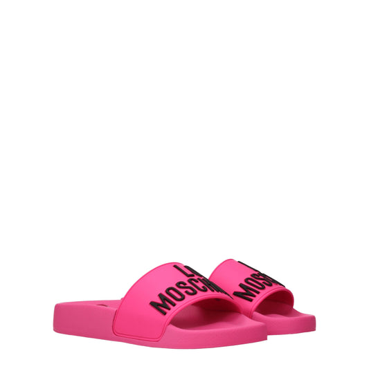 Love Moschino Women's Sandals & Slippers in Rubber Fuchsia/Fluo Pink