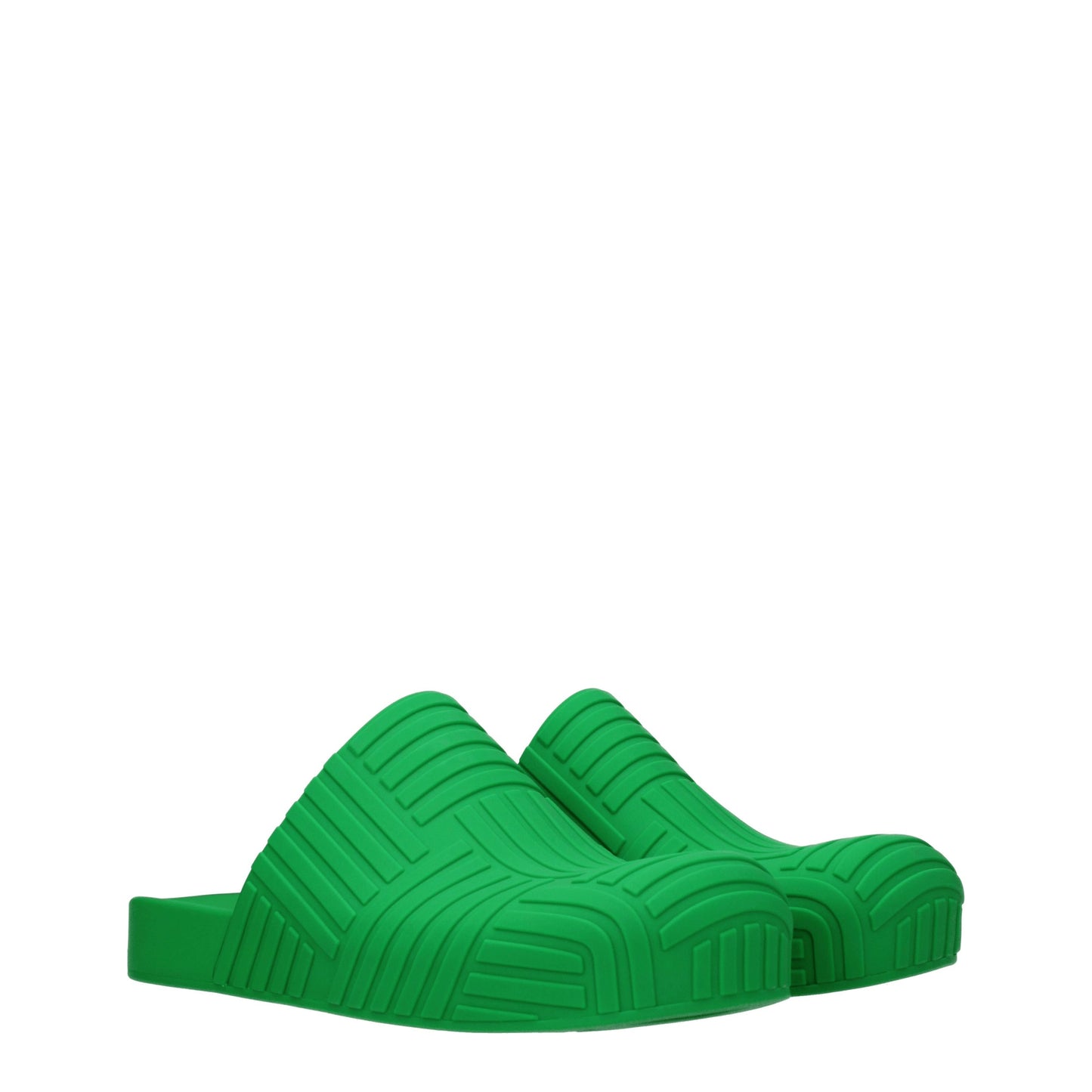 Bottega Veneta Sandals & Slippers Men Rubber Green/Parakeet