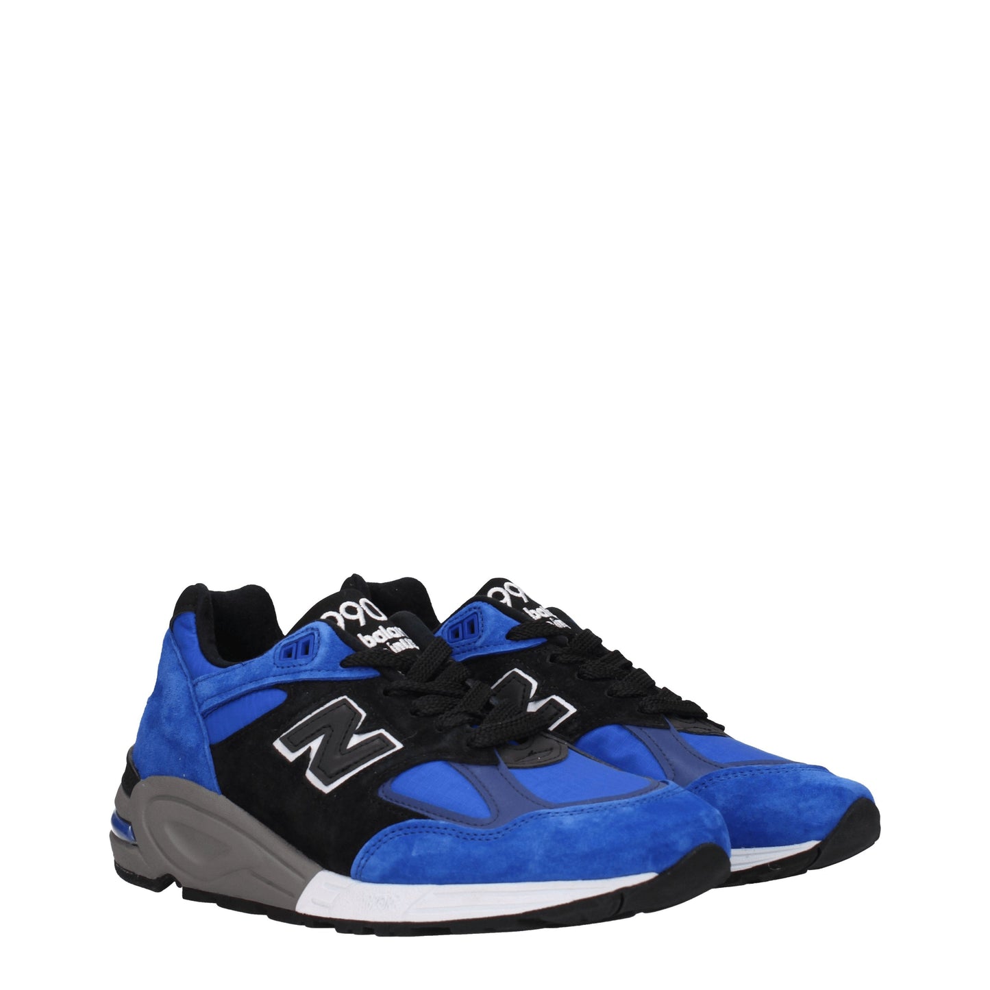 New Balance Men's Sneakers in Suede Blue/Black