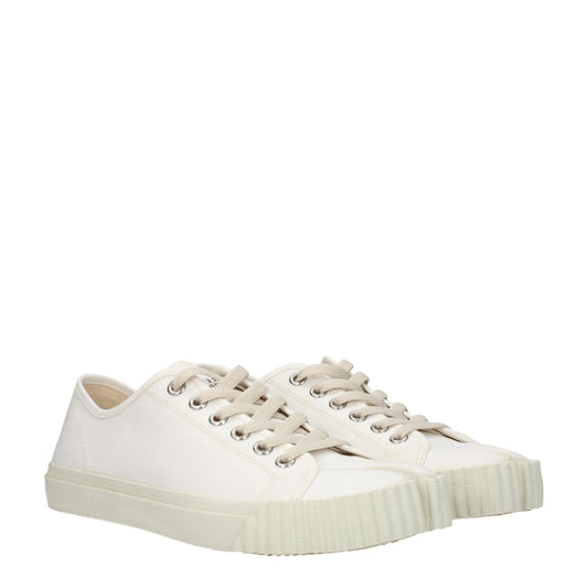 Maison Margiela Men's Sneakers in Fabric  White