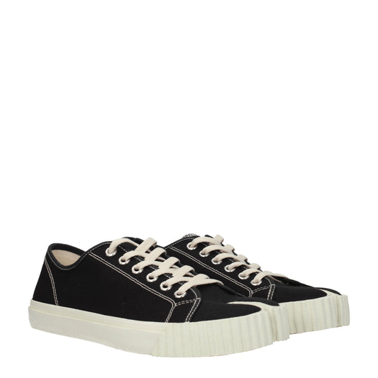 Maison Margiela Men's Sneakers in Fabric  Black/White