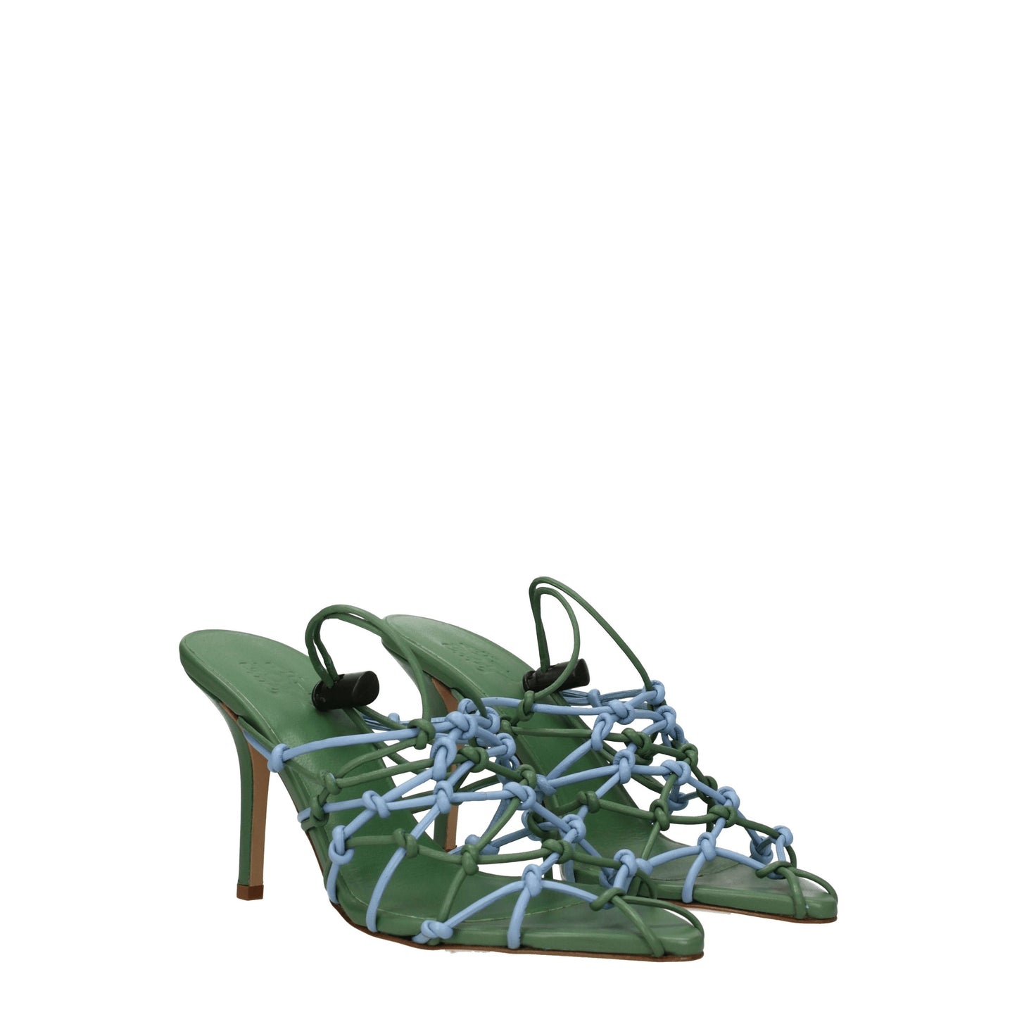 Gia Borghini Women's Sandals in Plexiglass Green/Ice