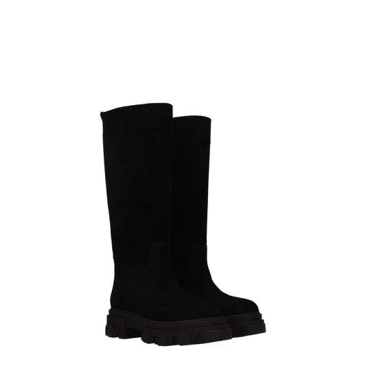 Gia Borghini Women's Boots in Suede Black