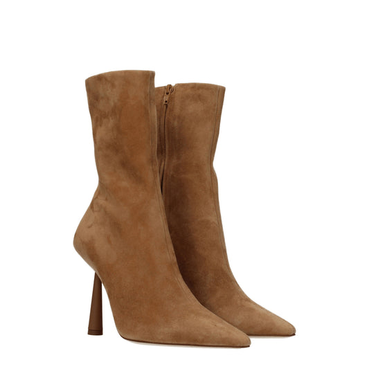 Gia Borghini Women's Boots in Suede Brown/Tan