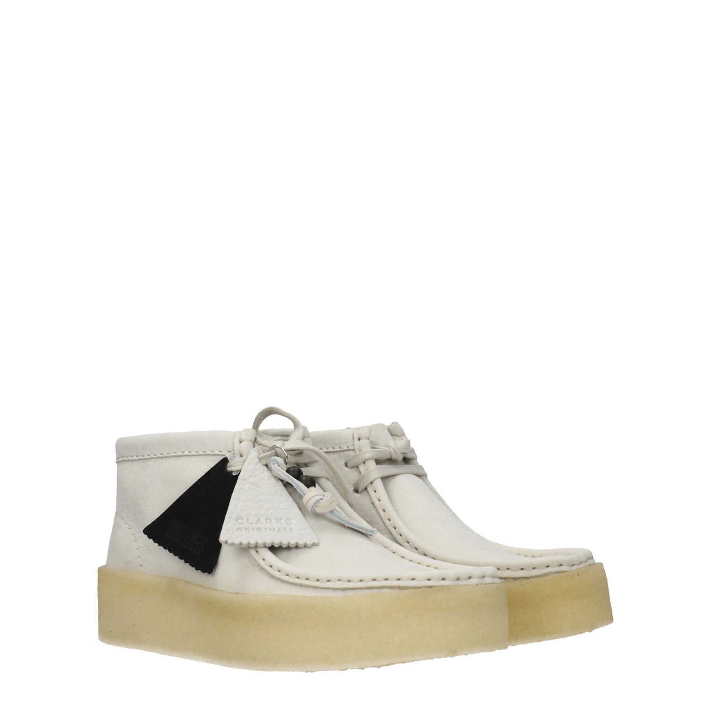 Clarks Women's Boots in Suede White/Off White