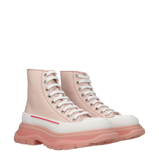 Alexander McQueen Women's Sneakers in Leather Pink