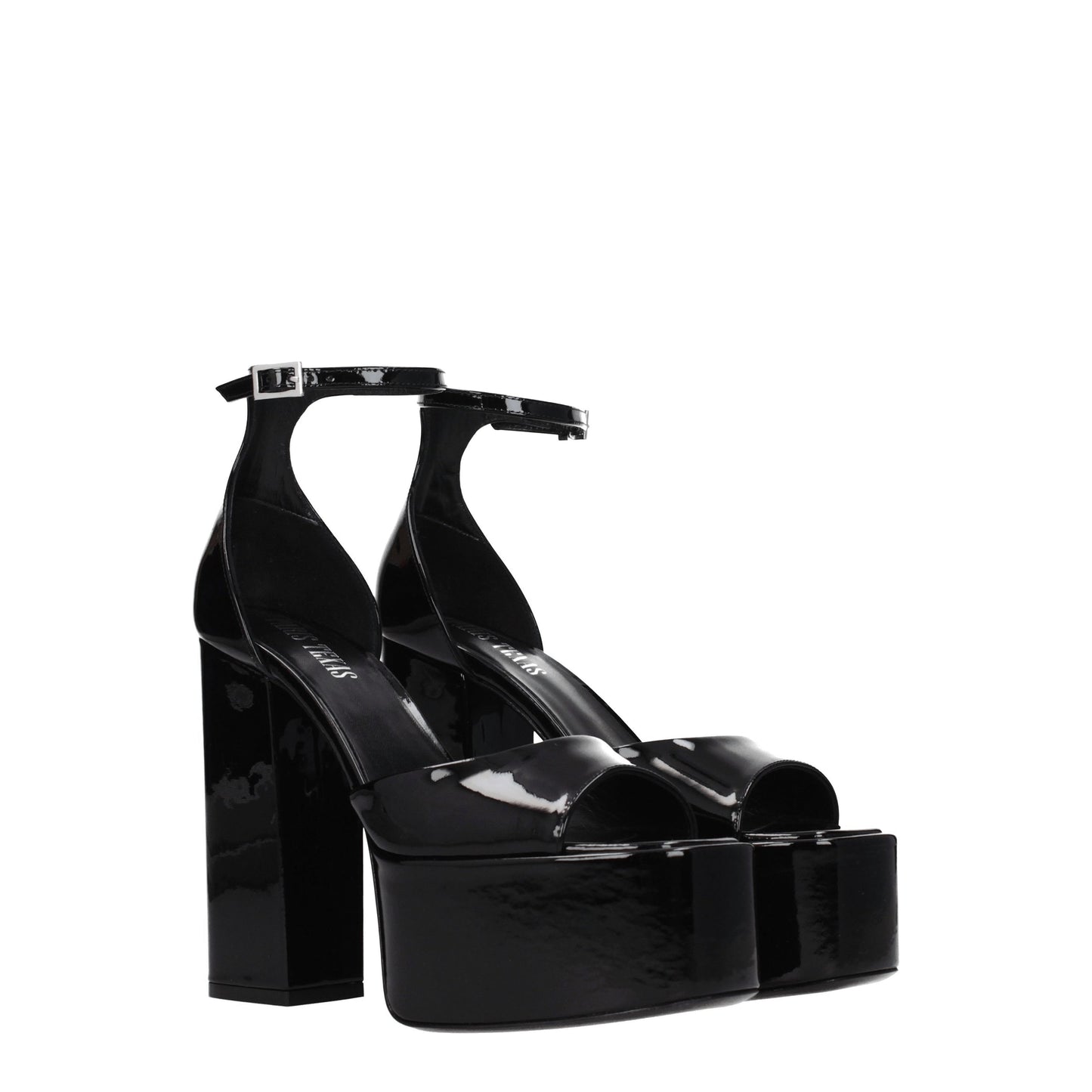 Paris Texas Women's Sandals in Patent Leather Black