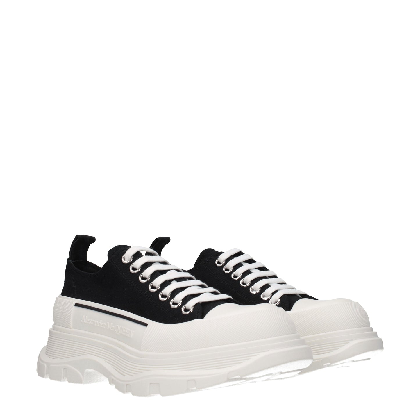 Alexander McQueen Men's Sneakers in Fabric  Black