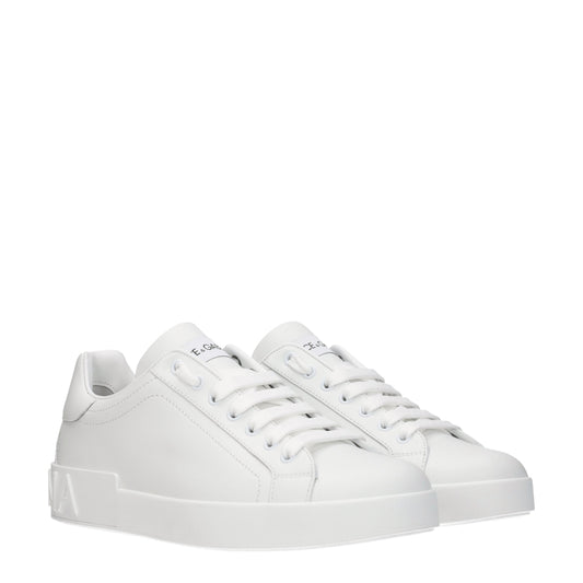 Dolce&Gabbana Men's Sneakers in Leather White