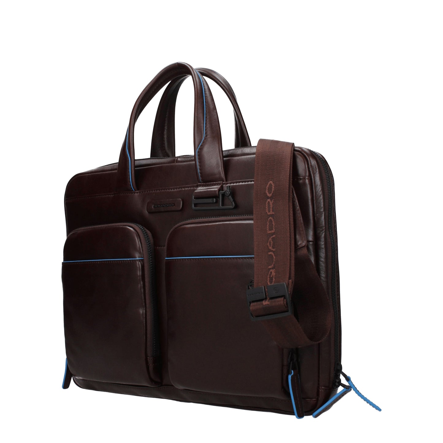 Piquadro Work Bags Men Leather Red/Mahogany