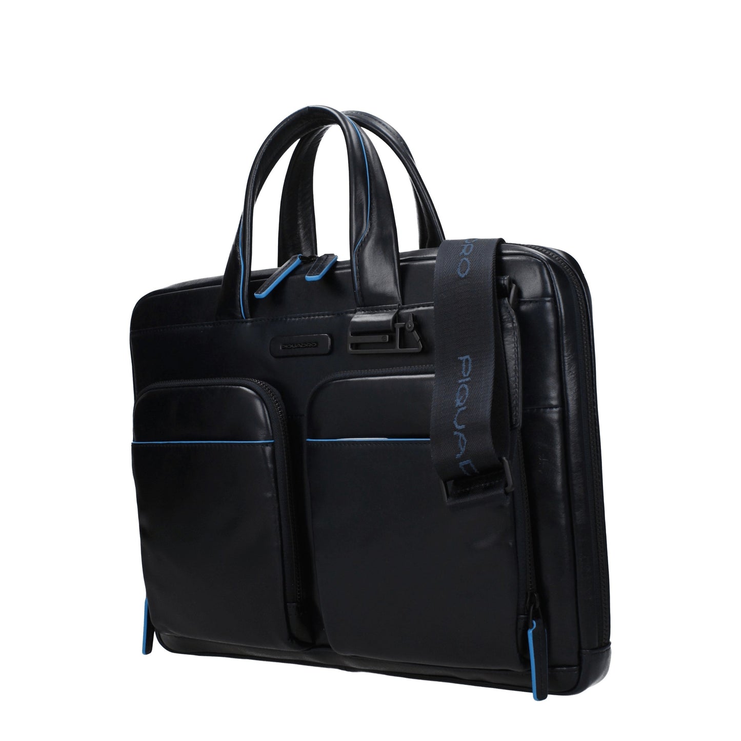 Piquadro Work Bags Men Leather Blue/Dark Blue