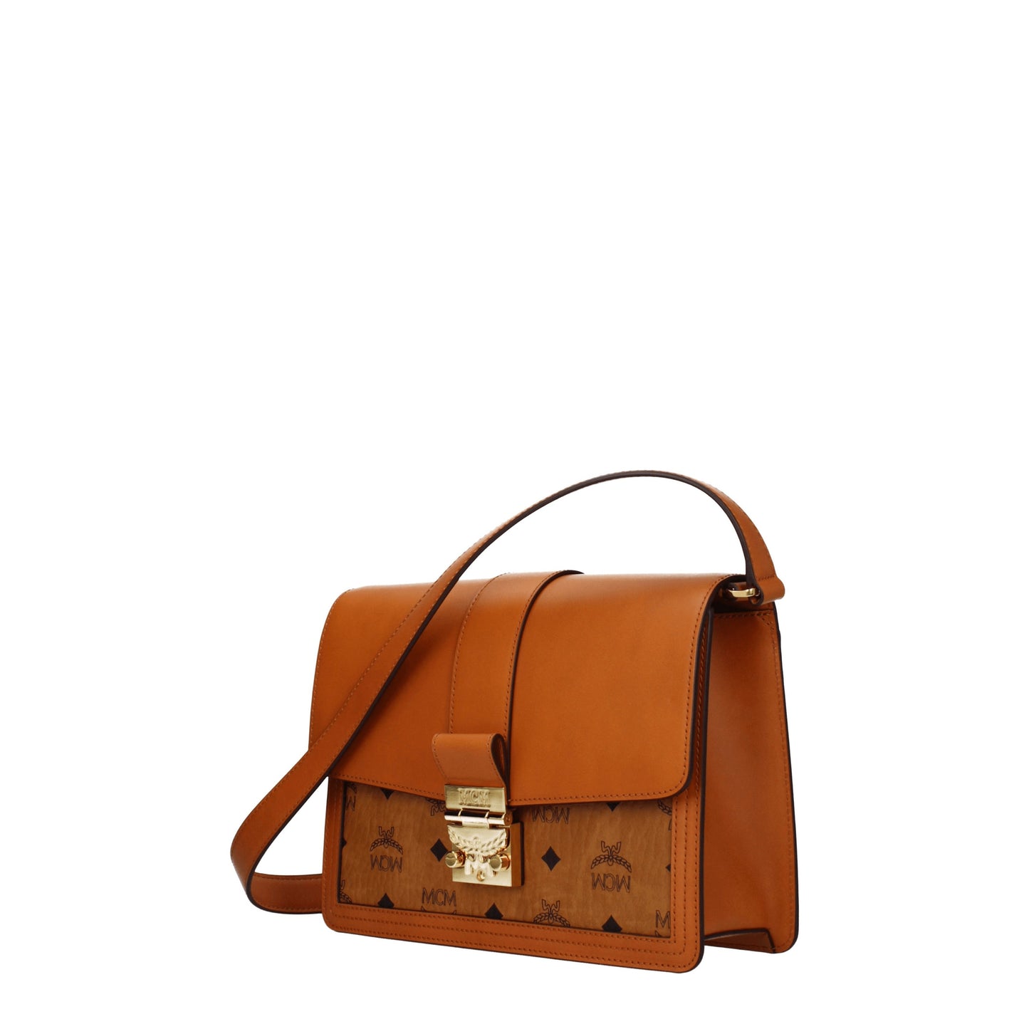 MCM Crossbody Bags Women Leather Brown