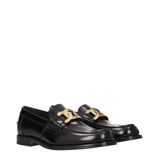 Tod's Men's Loafers in Leather Black