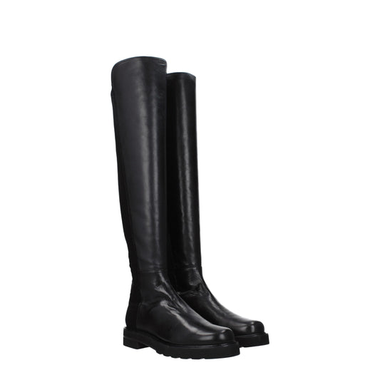 Stuart Weitzman Women's Boots in Leather Black